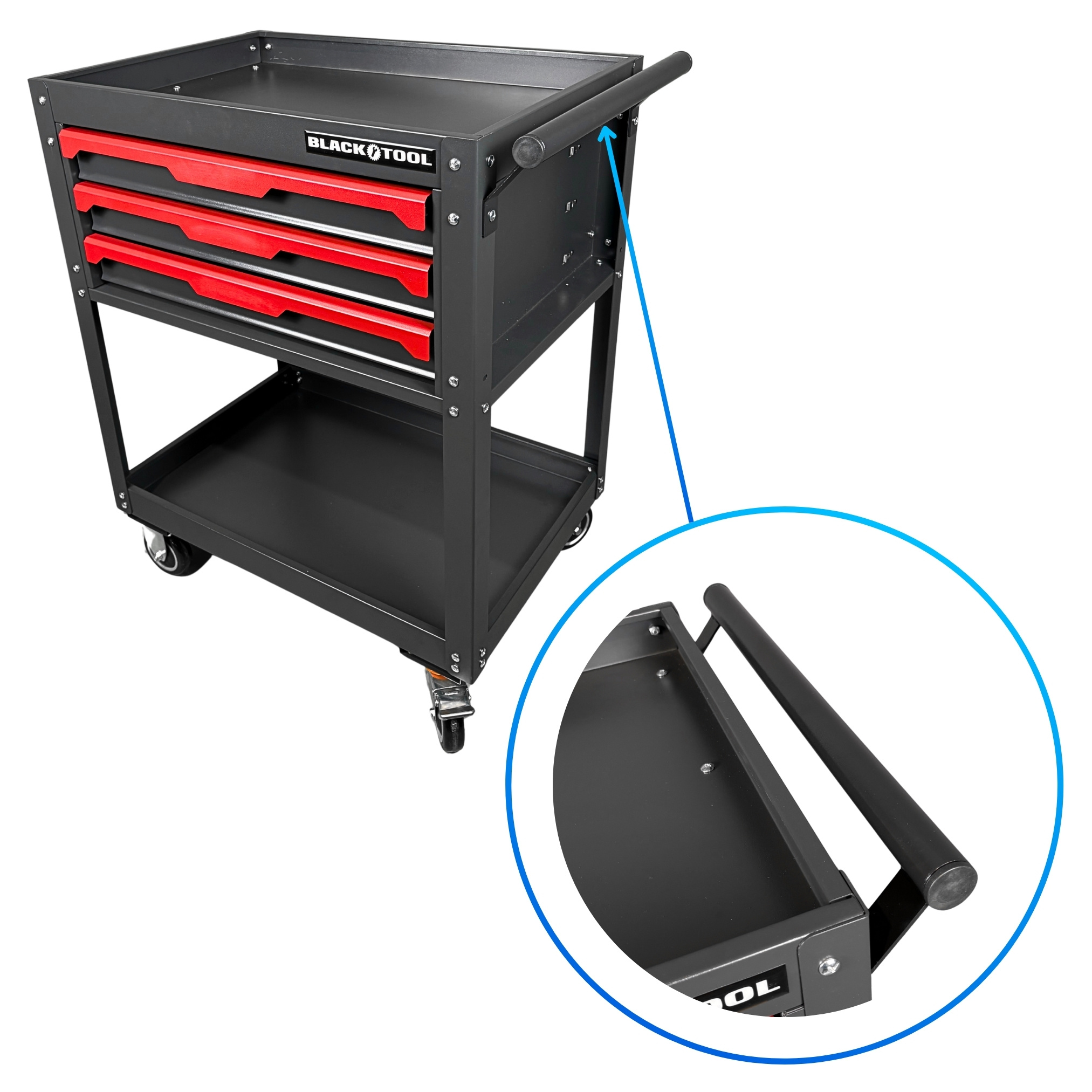 BL-5005 Dielenský vozík Fixit Prázdny 3 zásuvky (15)